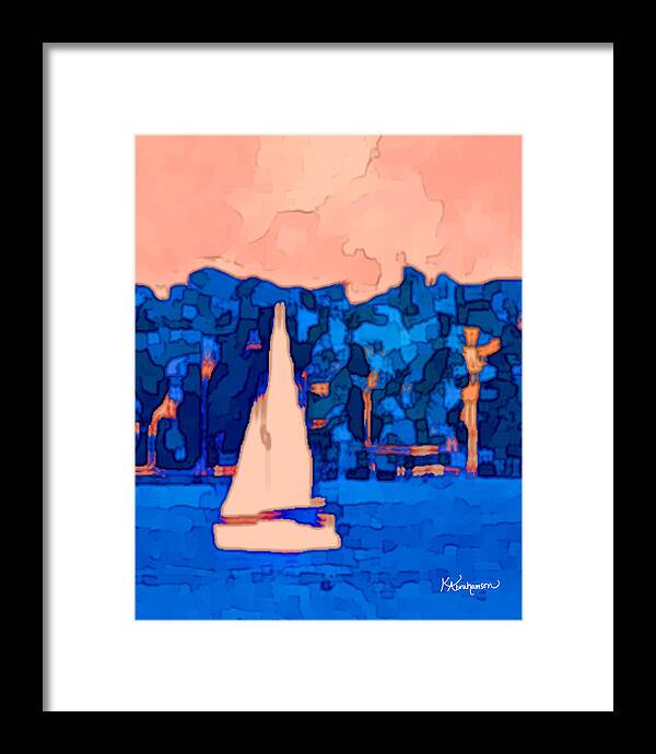 St. John's Sailboat 5 - Framed Print