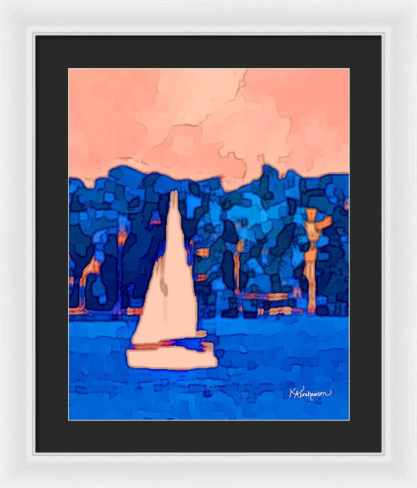 St. John's Sailboat 5 - Framed Print