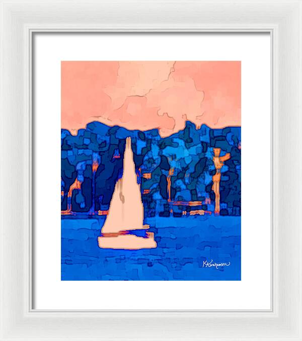 St. John's Sailboat 5 - Framed Print