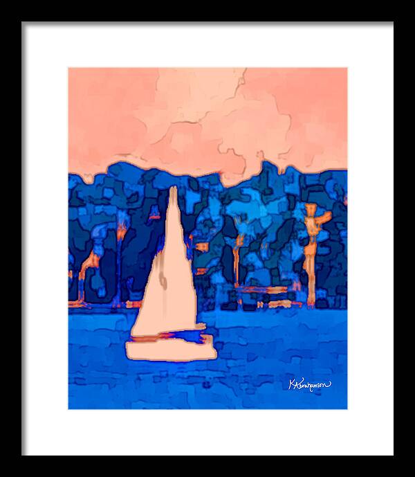 St. John's Sailboat 5 - Framed Print