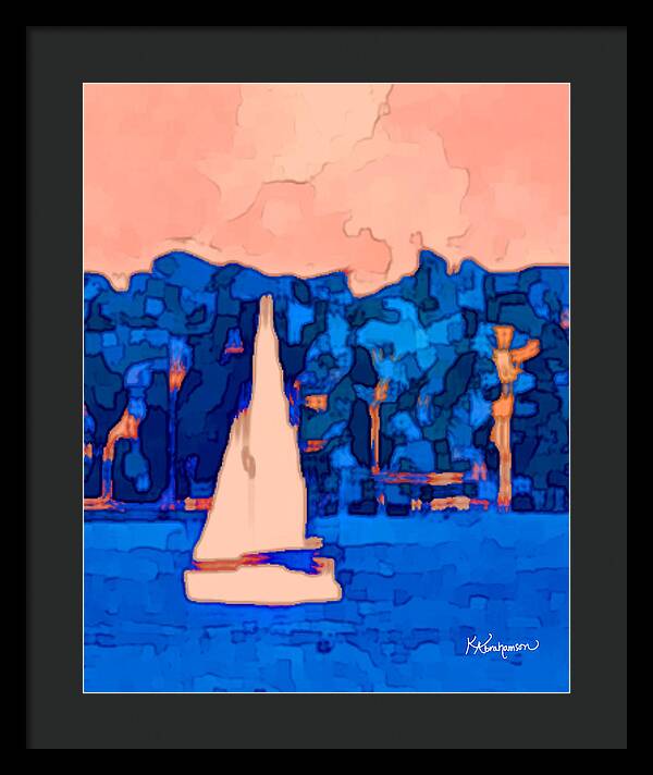 St. John's Sailboat 5 - Framed Print