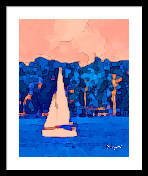 St. John's Sailboat 5 - Framed Print