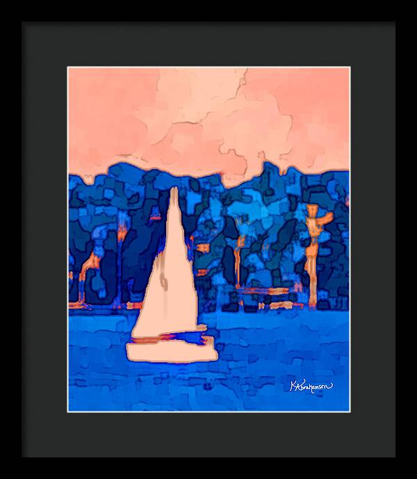 St. John's Sailboat 5 - Framed Print