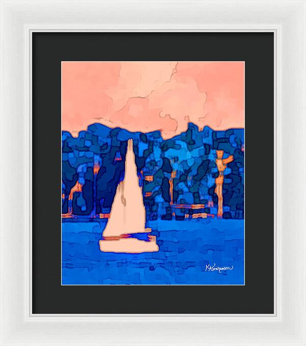 St. John's Sailboat 5 - Framed Print