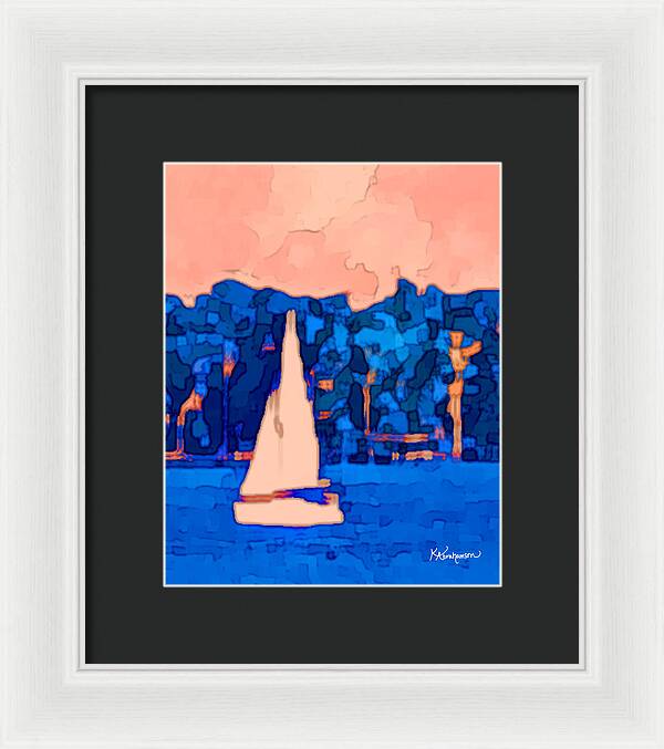 St. John's Sailboat 5 - Framed Print