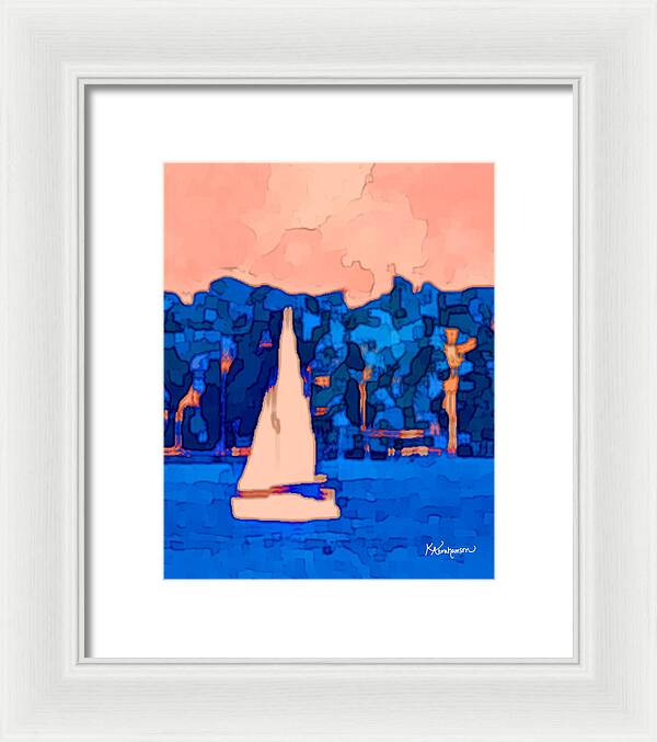 St. John's Sailboat 5 - Framed Print