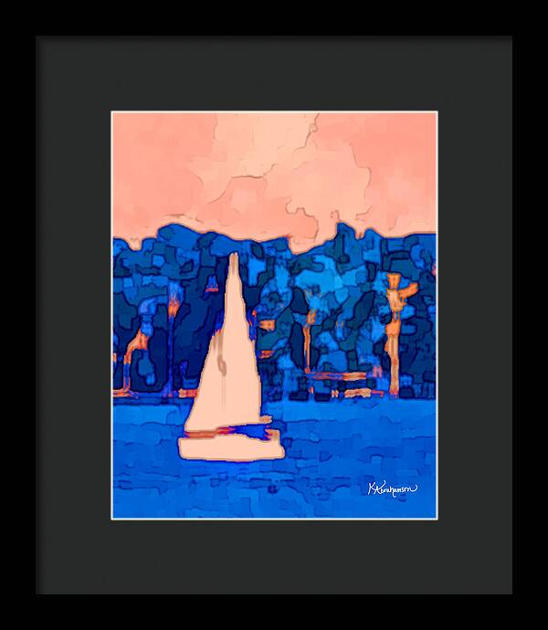 St. John's Sailboat 5 - Framed Print