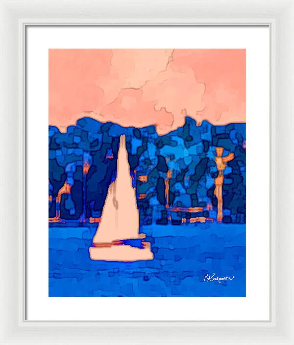 St. John's Sailboat 5 - Framed Print