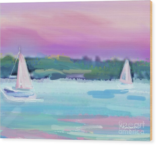 St. John's Sailboats 3 - Wood Print