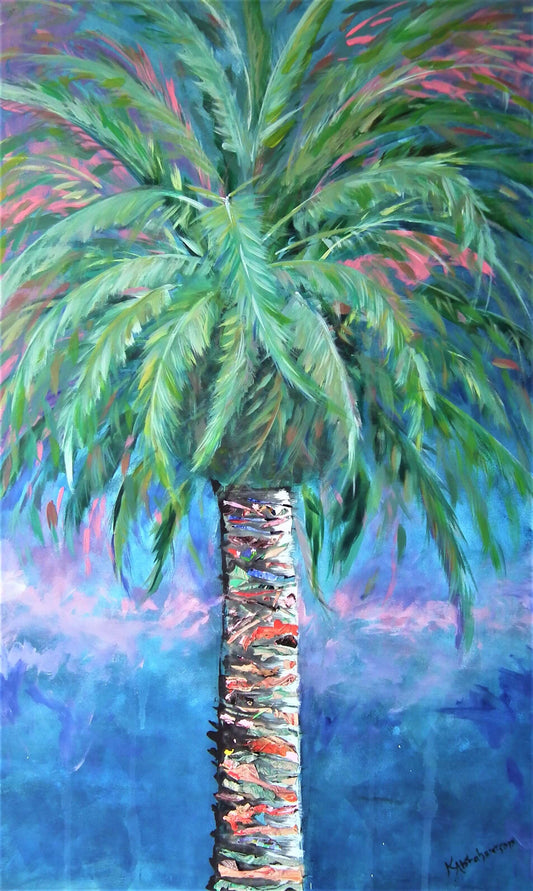 "Canary Island Sunset Palm"