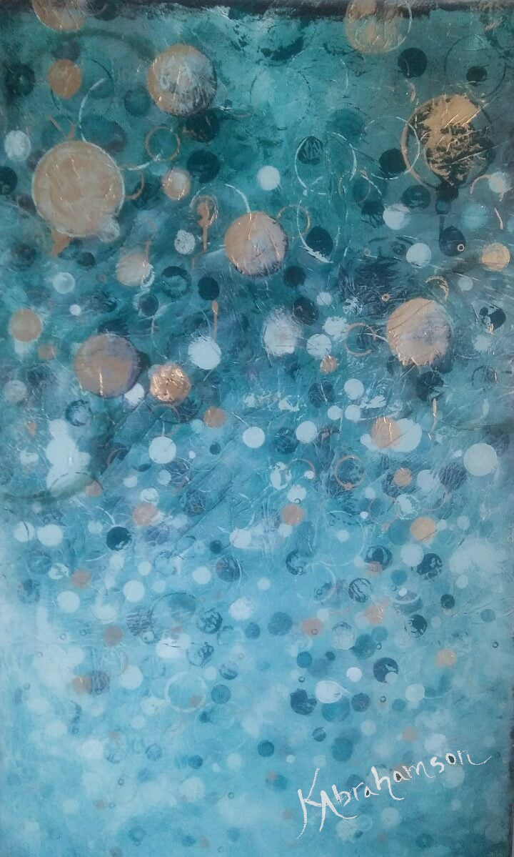 "Glistening Effervescence" Abstract Painting