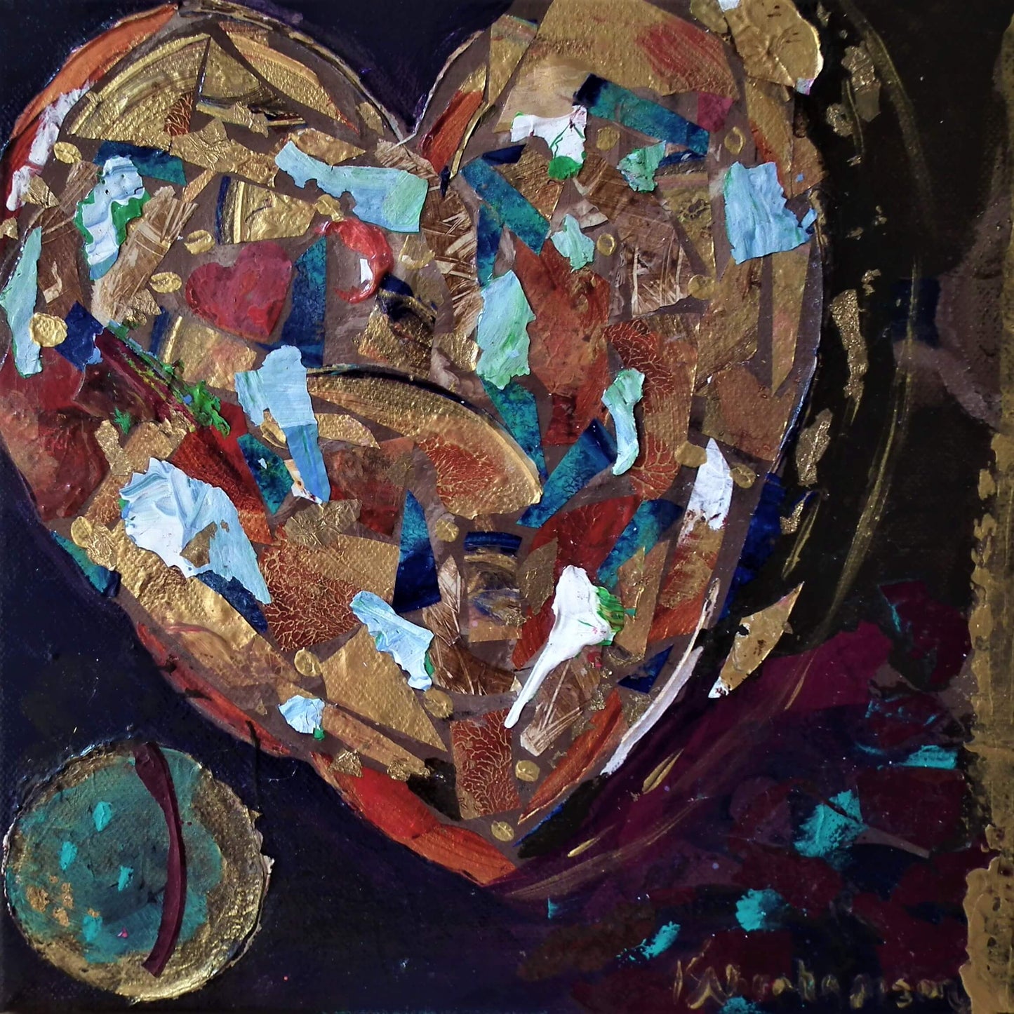 "You Complete Me" Heart Painting