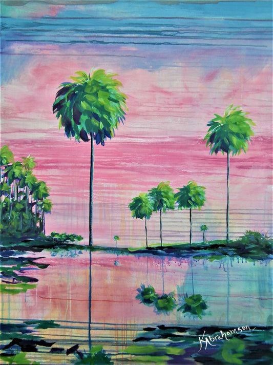 Intercoastal Pink Sky Reflections 1