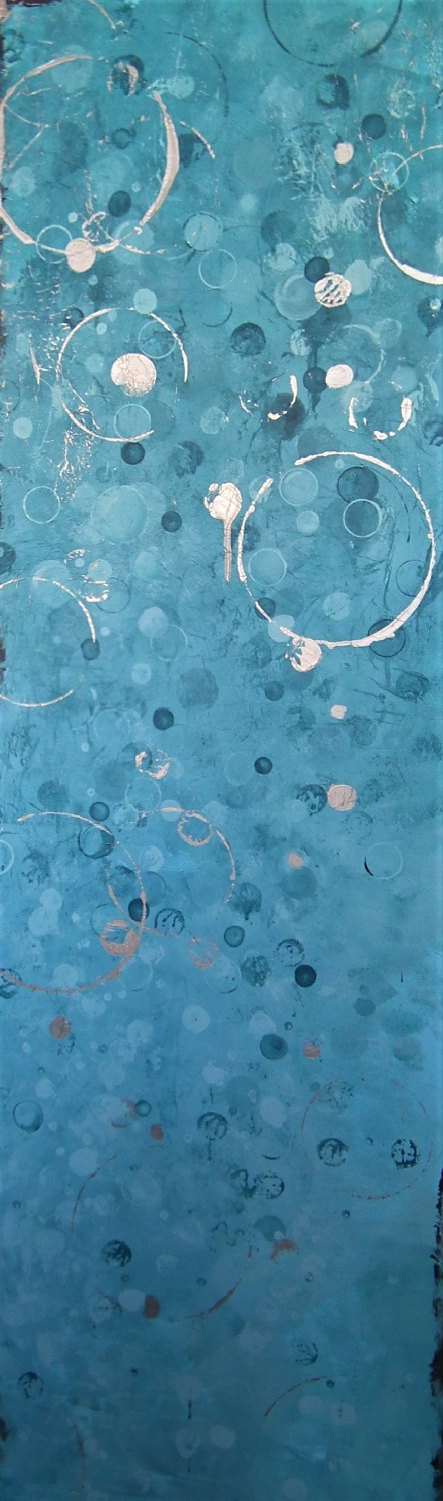 "Turquoise Effervescence" Abstract Painting
