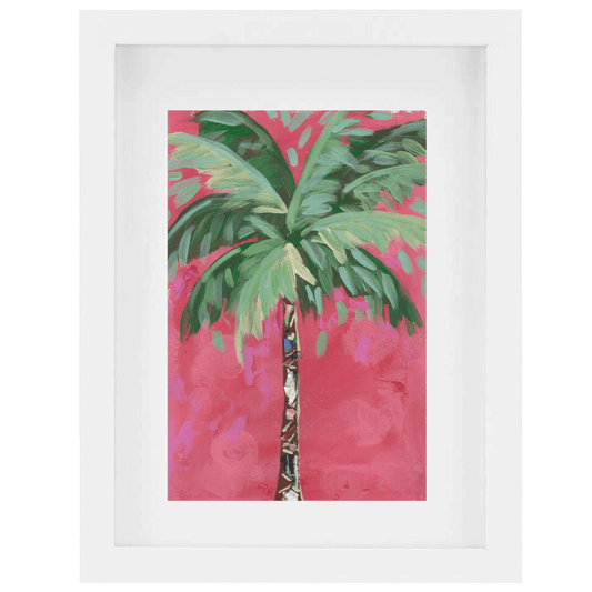"Strawberry Coconut Palm 1" Painting