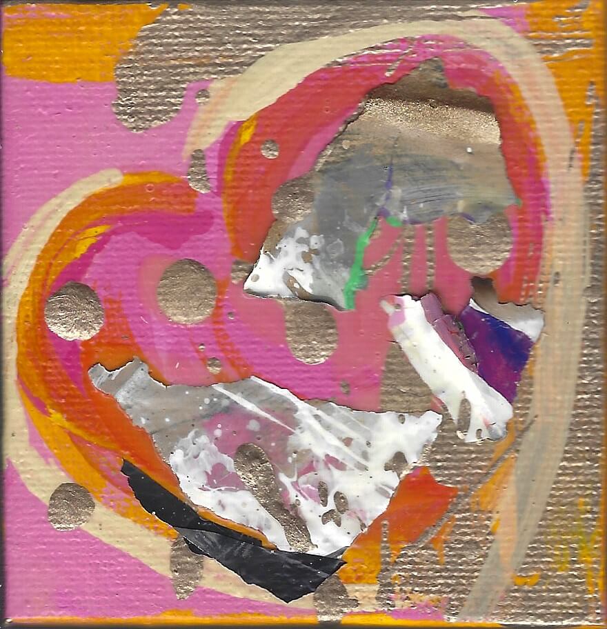 Tiny Treasures Abstract Heart Painting 2020 #1