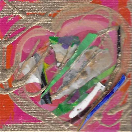 Tiny Treasures Abstract Heart Painting 2020 #10