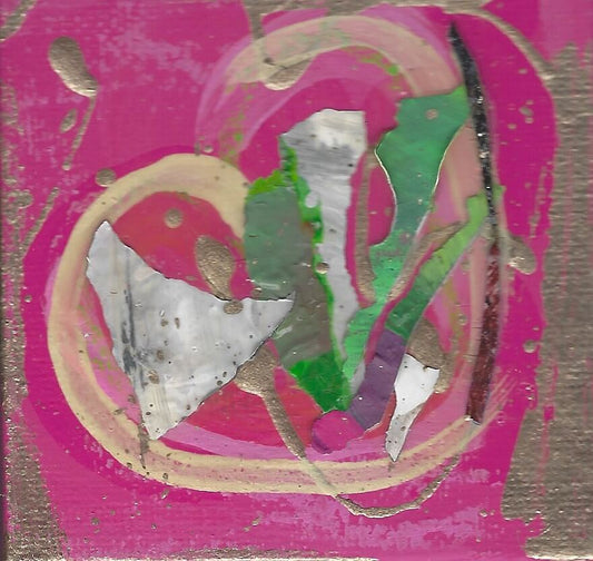 Tiny Treasures Abstract Heart Painting 2020 #11