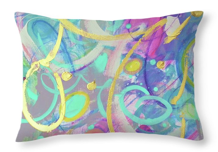 Live Colorfully 1 - Throw Pillow