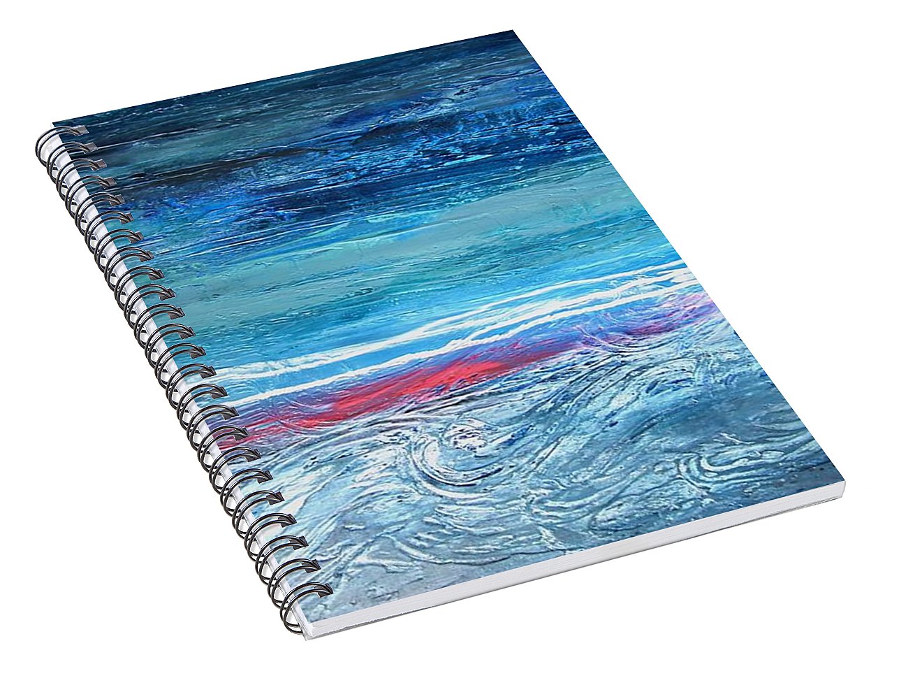 Magnificent Morning Abstract Seascape - Spiral Notebook
