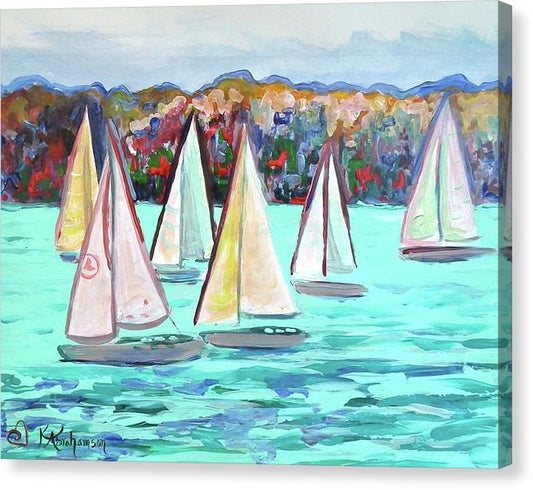 Sailboats in Spain I - Canvas Print